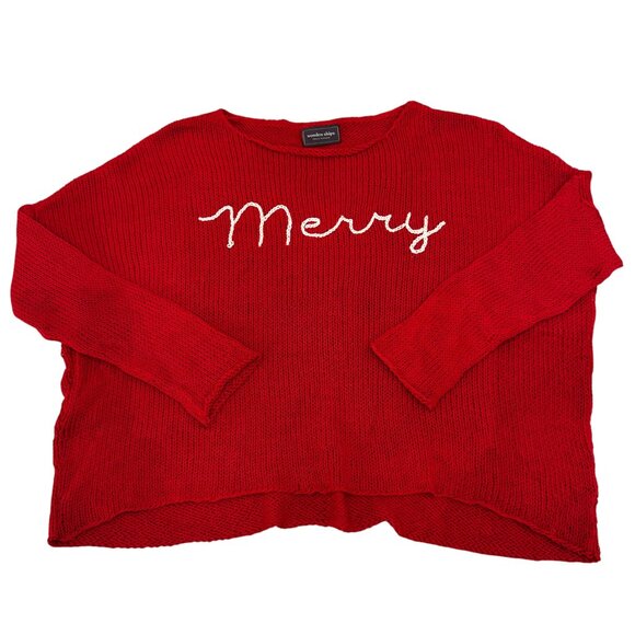 Wooden Ships Paola Buendia Merry Open Knit Sweater Size S/M - Picture 1 of 6